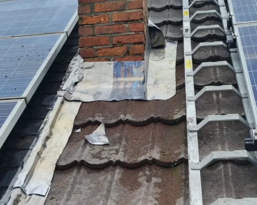 Chantier de rénovation et réfection de cheminée réalisé à Molenbeek-Saint-Jean, Bruxelles.